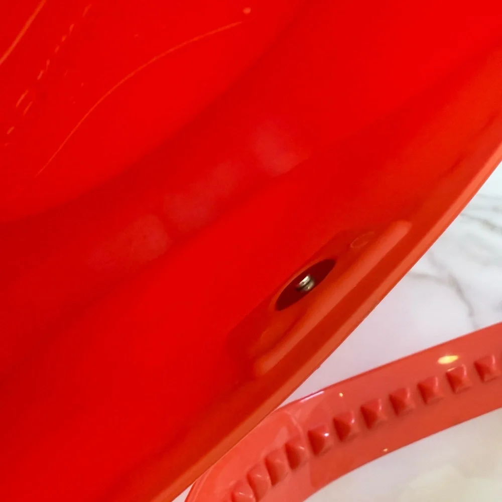 Red Studded Shoulder Bag - Women Bags Shoulder Bag
